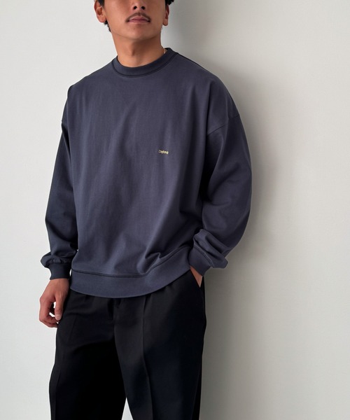 CANAL JEAN(キャナルジーン)の「choice_cnl DaybreakヘビーウエイトロンT(Tシャツ/カットソー・レディース・ベージュ/ネイビー/ホワイト・ONE SIZE)」の17枚目の写真