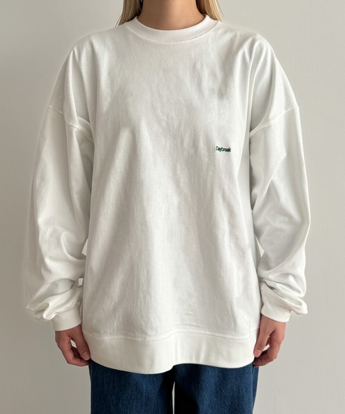 CANAL JEAN(キャナルジーン)の「choice_cnl DaybreakヘビーウエイトロンT(Tシャツ/カットソー・レディース・ベージュ/ネイビー/ホワイト・ONE SIZE)」の19枚目の写真