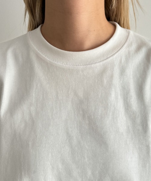 CANAL JEAN(キャナルジーン)の「choice_cnl DaybreakヘビーウエイトロンT(Tシャツ/カットソー・レディース・ベージュ/ネイビー/ホワイト・ONE SIZE)」の22枚目の写真