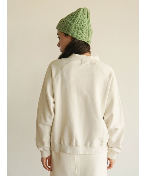 FIKA.（フィーカ）の「Sweat cardigan（カーディガン/ボレロ・レディース・ライトグレー/ダークオリーブ・FREE）」の11枚目の写真