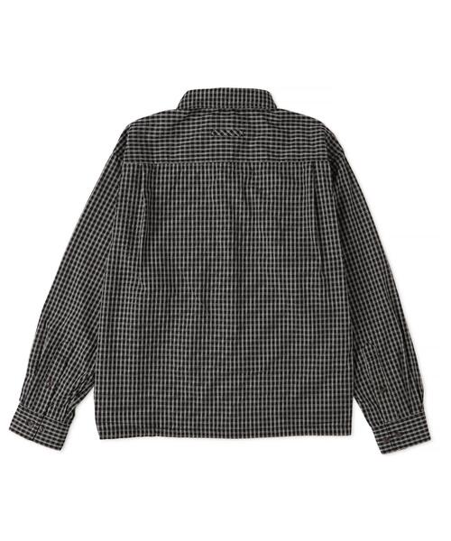 WEGO(ウィゴー)の「WEGO/ミニマムチェックショートロングスリーブシャツ(シャツ/ブラウス・メンズ・ベージュ系その他2/ブラウン系その他2/ブラック系その他2・LARGE/MEDIUM)」の10枚目の写真