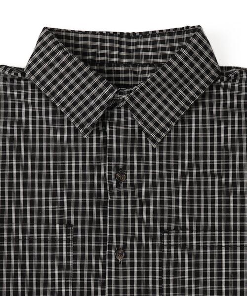 WEGO(ウィゴー)の「WEGO/ミニマムチェックショートロングスリーブシャツ(シャツ/ブラウス・メンズ・ベージュ系その他2/ブラウン系その他2/ブラック系その他2・LARGE/MEDIUM)」の9枚目の写真