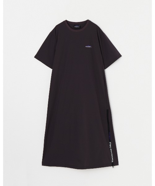 THOUSAND MILE（サウザンドマイル）の「【THOUSAND MILE】SHORT SLEEVE OP/ショートスリーブ　ワンピース（ワンピース・レディース・グレイッシュブルー/チャコールグレー/ブラック/ベージュ/オリーブ・FREE）」の3枚目の写真