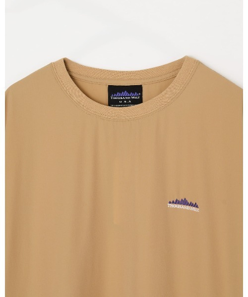 THOUSAND MILE（サウザンドマイル）の「【THOUSAND MILE】SHORT SLEEVE OP/ショートスリーブ　ワンピース（ワンピース・レディース・グレイッシュブルー/チャコールグレー/ブラック/ベージュ/オリーブ・FREE）」の7枚目の写真