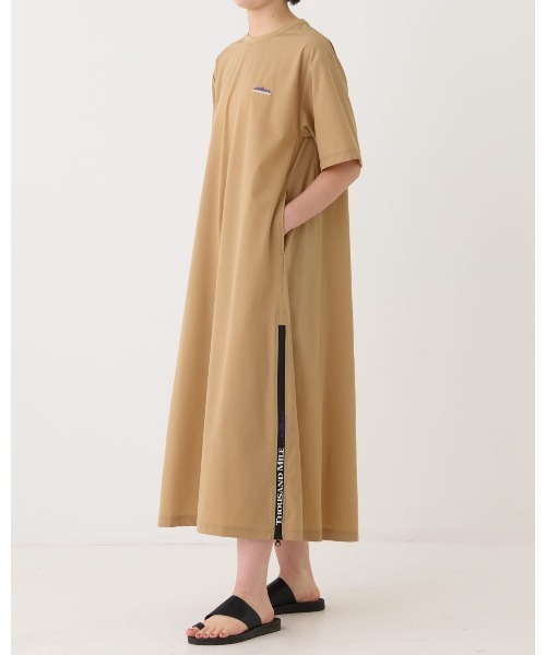 THOUSAND MILE（サウザンドマイル）の「【THOUSAND MILE】SHORT SLEEVE OP/ショートスリーブ　ワンピース（ワンピース・レディース・グレイッシュブルー/チャコールグレー/ブラック/ベージュ/オリーブ・FREE）」の12枚目の写真