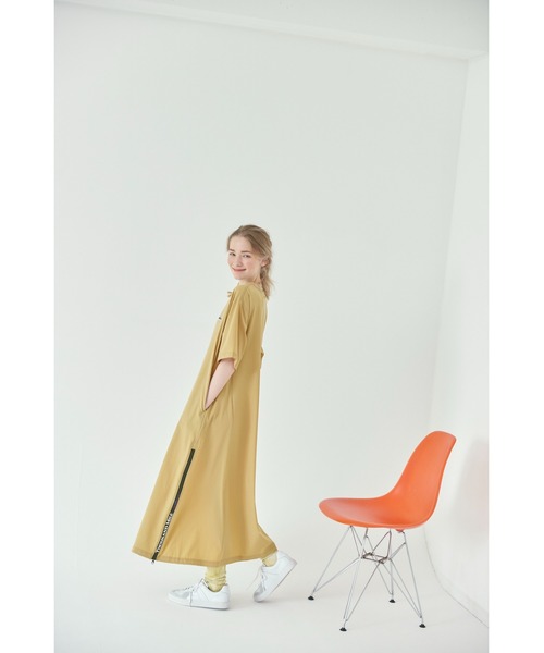 THOUSAND MILE（サウザンドマイル）の「【THOUSAND MILE】SHORT SLEEVE OP/ショートスリーブ　ワンピース（ワンピース・レディース・グレイッシュブルー/チャコールグレー/ブラック/ベージュ/オリーブ・FREE）」の17枚目の写真