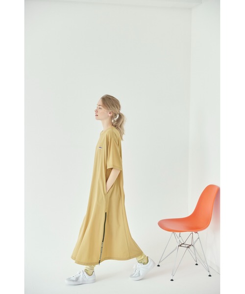 THOUSAND MILE（サウザンドマイル）の「【THOUSAND MILE】SHORT SLEEVE OP/ショートスリーブ　ワンピース（ワンピース・レディース・グレイッシュブルー/チャコールグレー/ブラック/ベージュ/オリーブ・FREE）」の18枚目の写真