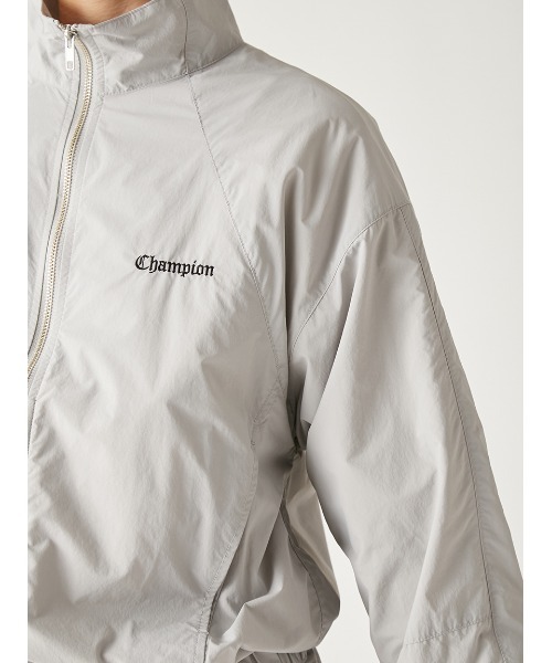 FRAY I.D（フレイアイディー）の「【Champion】ナイロンジャケット（ブルゾン・レディース・グレー/ブラック・FREE）」の12枚目の写真