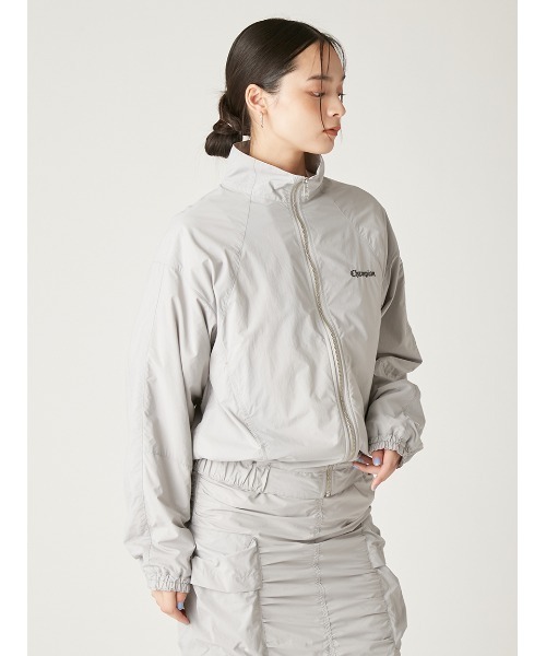 FRAY I.D（フレイアイディー）の「【Champion】ナイロンジャケット（ブルゾン・レディース・グレー/ブラック・FREE）」の16枚目の写真