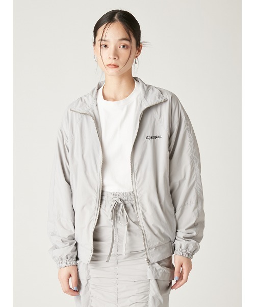 FRAY I.D（フレイアイディー）の「【Champion】ナイロンジャケット（ブルゾン・レディース・グレー/ブラック・FREE）」の19枚目の写真