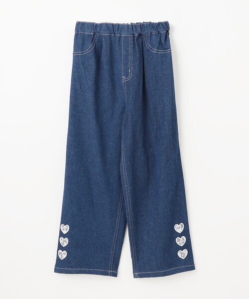 ANY(エニィ)の「デニムワイドパンツ(その他パンツ・キッズ・ネイビー系/ブルー系・160/140/150)」の8枚目の写真