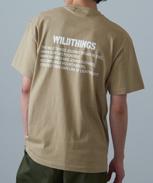 【WILD THINGS】≪別注≫ステンシルバックプリントTee