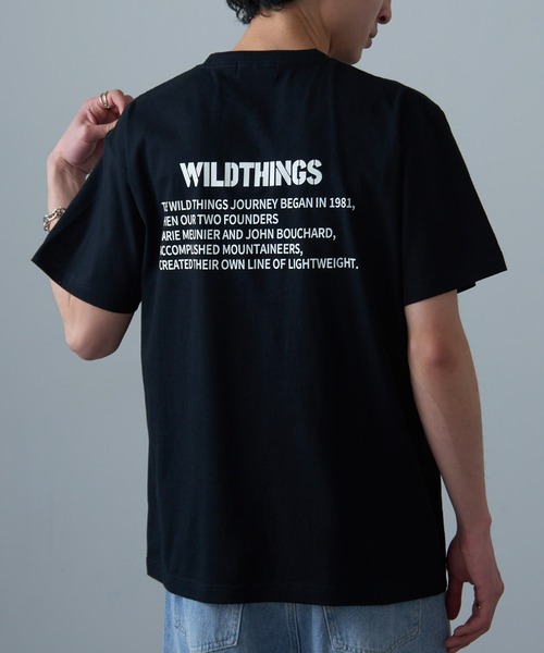 WILD THINGS（ワイルドシングス）の「【WILD THINGS】≪別注≫ステンシルバックプリントTee（Tシャツ/カットソー・メンズ・ホワイト/ブラック/グリーン/カーキ・S/M/L/XL）」の2枚目の写真