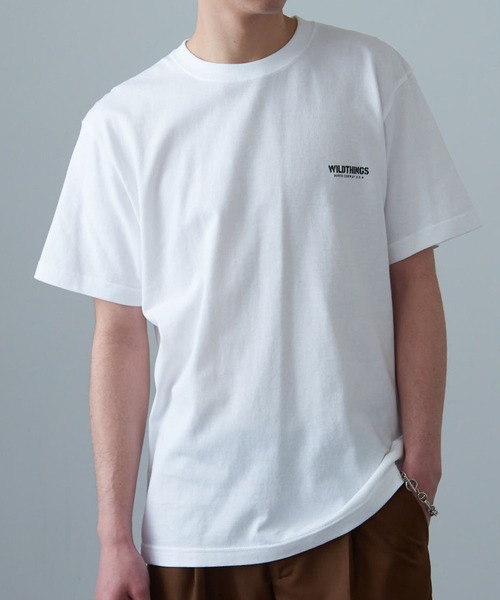 WILD THINGS（ワイルドシングス）の「【WILD THINGS】≪別注≫ステンシルバックプリントTee（Tシャツ/カットソー・メンズ・ホワイト/ブラック/グリーン/カーキ・S/M/L/XL）」の7枚目の写真