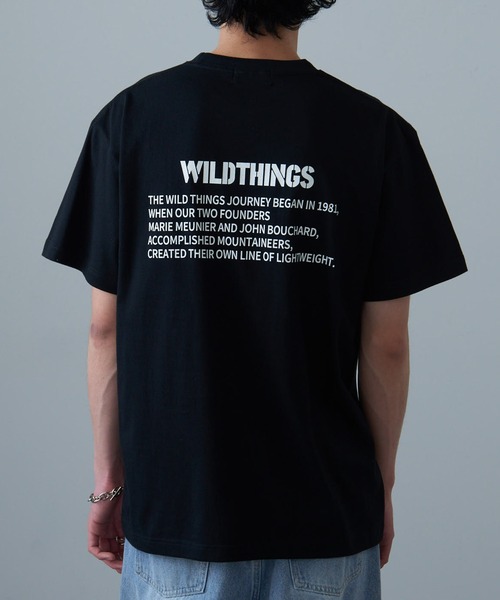 WILD THINGS（ワイルドシングス）の「【WILD THINGS】≪別注≫ステンシルバックプリントTee（Tシャツ/カットソー・メンズ・ホワイト/ブラック/グリーン/カーキ・S/M/L/XL）」の15枚目の写真