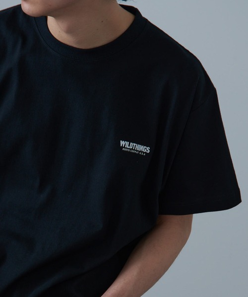 WILD THINGS（ワイルドシングス）の「【WILD THINGS】≪別注≫ステンシルバックプリントTee（Tシャツ/カットソー・メンズ・ホワイト/ブラック/グリーン/カーキ・S/M/L/XL）」の20枚目の写真