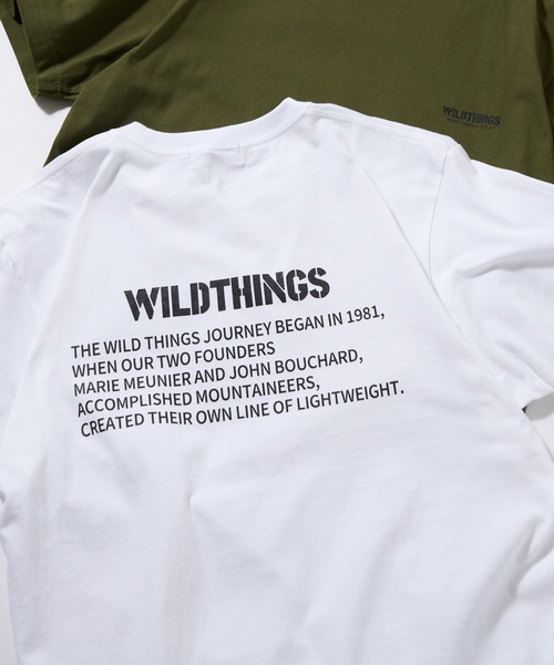 WILD THINGS（ワイルドシングス）の「【WILD THINGS】≪別注≫ステンシルバックプリントTee（Tシャツ/カットソー・メンズ・ホワイト/ブラック/グリーン/カーキ・S/M/L/XL）」の14枚目の写真
