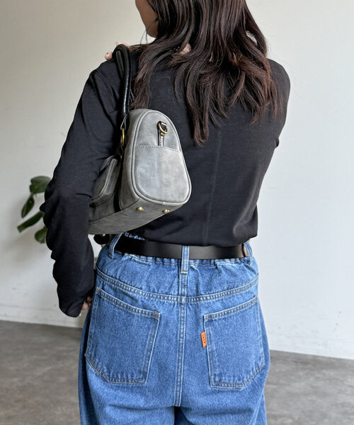 CPCM(シーピーシーエム)の「スラブシアーロンT(Tシャツ/カットソー・レディース・ブラック/グレー/オフホワイト/ネイビー/グリーン/レッド・MEDIUM/LARGE)」の17枚目の写真