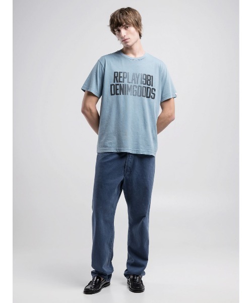 REPLAY（リプレイ）の「ガーメントダイコットンジャ－ジープリントＴシャツ（Tシャツ/カットソー・メンズ・イエロー/レッド/グレイッシュブルー・SMALL/MEDIUM/LARGE/X-LARGE）」の6枚目の写真