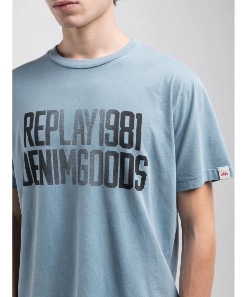 REPLAY（リプレイ）の「ガーメントダイコットンジャ－ジープリントＴシャツ（Tシャツ/カットソー・メンズ・イエロー/レッド/グレイッシュブルー・SMALL/MEDIUM/LARGE/X-LARGE）」の7枚目の写真