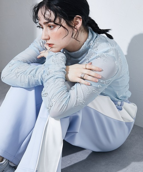 TTOL（トール）の「カラートラックパンツ（その他パンツ・レディース・ブルー/イエロー・M～Ｌ/L～LL）」の4枚目の写真