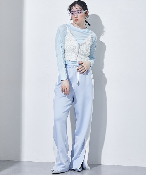 TTOL（トール）の「カラートラックパンツ（その他パンツ・レディース・ブルー/イエロー・M～Ｌ/L～LL）」の9枚目の写真