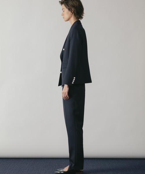 T/W TWILL SLIM PANTS(36 LIGHT GREY): CINOH: WOMENS