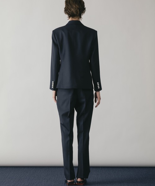 CINOH(チノ)の「BLACK FORMAL インサイドベンツパンツ(スラックス・レディース・ネイビー/ブラック・38/36)」の6枚目の写真