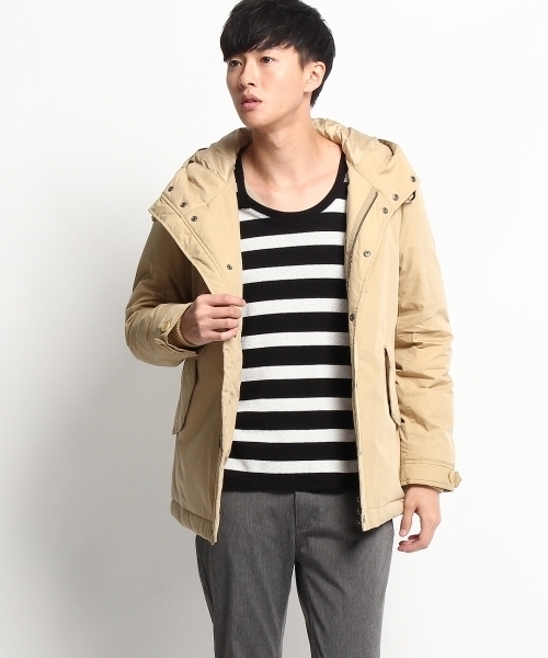18AW UNUSED ショートモッズ ベージュ 2 THE SHOP TK （ザ ショップ ティーケー ）の「中綿ショートモッズ