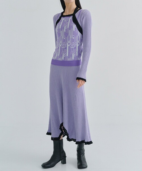 【layerd tank Knit】　アカネウツノミヤ AKANE UTSUNOMIYA/アカネウツノミヤ】SAO-FK04-1003(ホルターニット