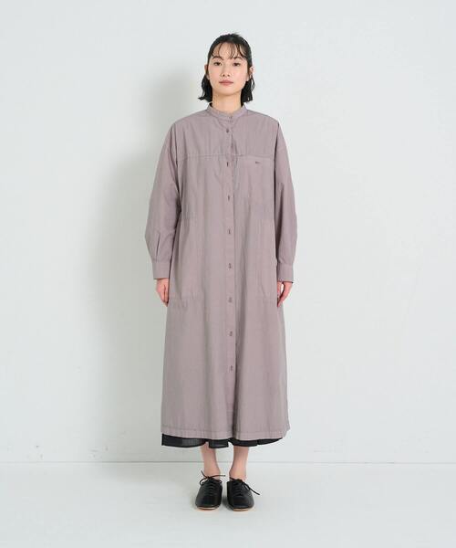 conges payes ADIEU TRISTESSE(コンジェ ペイエ アデュートリステス)の「ステッチワークシャツワンピ(ワンピース・レディース・チャコールグレー/グリーン・38)」の20枚目の写真