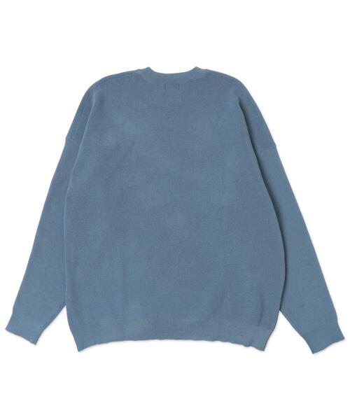 BROWNY（ブラウニー）の「BROWNY/アクセ付きワンポイントニットプルオーバー（ニット/セーター・メンズ・サックスブルー/オフホワイト・LARGE/MEDIUM）」の20枚目の写真