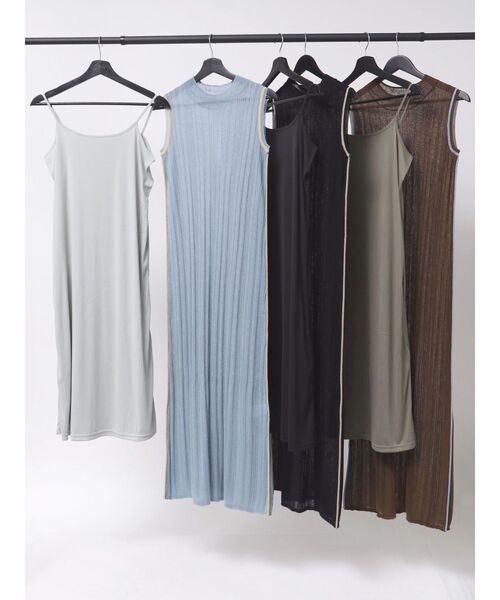 完売LAGUNAMOON ラグナムーン ラインニットワンピース グレー Sサイズ ラグナムーン LAGUNAMOON ケーブルビジューIラインニットワンピース