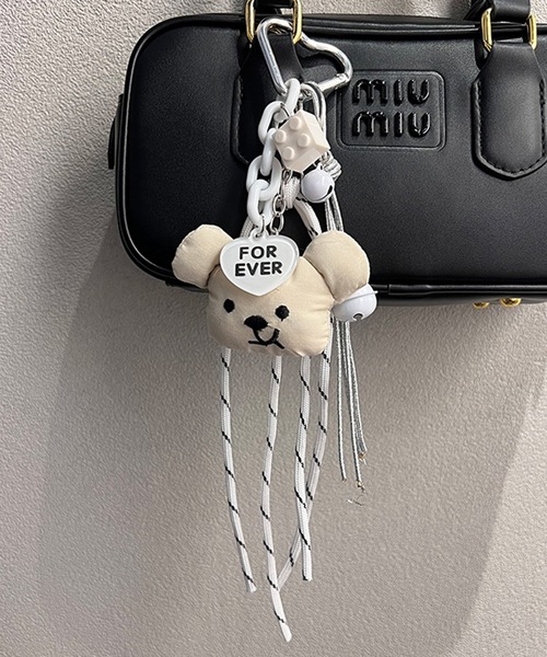 ハート カラビナ付き マルチウェイ ストラップ もぐもぐくま ベア