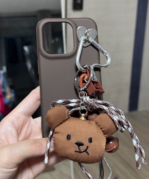 ハート カラビナ付き マルチウェイ ストラップ もぐもぐくま ベア