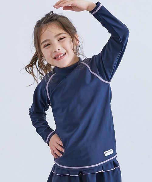 セール】UVカット スクール用 Tシャツ型 長袖ラッシュガード（ラッシュ