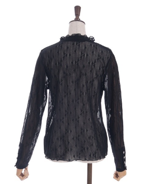 axes femme(アクシーズファム)の「連ボタン花レースインナー(Tシャツ/カットソー・レディース・ピンク/キナリ/ブラック・FREE)」の16枚目の写真