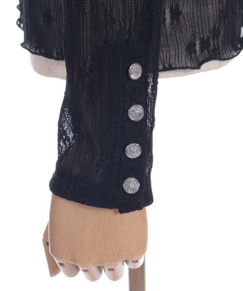 axes femme(アクシーズファム)の「連ボタン花レースインナー(Tシャツ/カットソー・レディース・ピンク/キナリ/ブラック・FREE)」の20枚目の写真