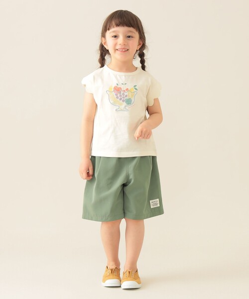 BEAMS mini（ビームスミニ）の「フルーツ スカラップ Tシャツ 2025SS（90～150cm）（Tシャツ/カットソー・キッズ・ピンク/オフホワイト・90/110/120/130/140/150/100）」の5枚目の写真