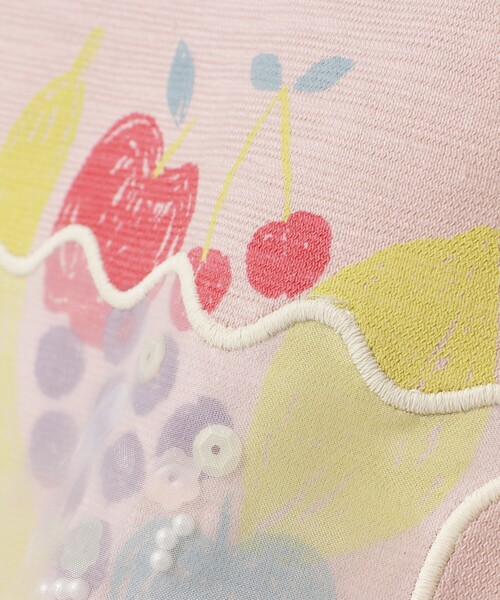 BEAMS mini（ビームスミニ）の「フルーツ スカラップ Tシャツ 2025SS（90～150cm）（Tシャツ/カットソー・キッズ・ピンク/オフホワイト・90/110/120/130/140/150/100）」の18枚目の写真