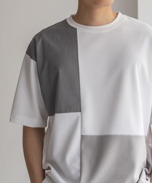 URBANCOLLECTION カットジョーゼット 布帛パネル切替テーパードTシャツ