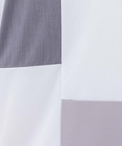 URBAN COLLECTION（アーバンコレクション）の「URBANCOLLECTION カットジョーゼット 布帛パネル切替テーパードTシャツ（Tシャツ/カットソー・メンズ・ブラック系その他/ホワイト系その他・S/M/L/XL）」の17枚目の写真