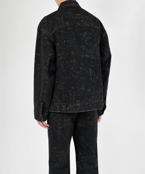 LAD MUSICIAN（ラッドミュージシャン）の「14oz DENIM SMALL FLOWER BLOUSON（デニムジャケット・メンズ・ブラック・44/46/42）」の5枚目の写真