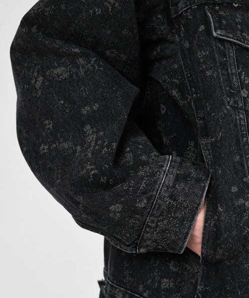 LAD MUSICIAN（ラッドミュージシャン）の「14oz DENIM SMALL FLOWER BLOUSON（デニムジャケット・メンズ・ブラック・44/46/42）」の7枚目の写真