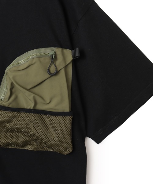 atmos（アトモス）の「atmos Utility T-shirt / アトモス ユーティリティ Tシャツ（Tシャツ/カットソー・メンズ・ブラック/ベージュ・M/L/XL）」の12枚目の写真