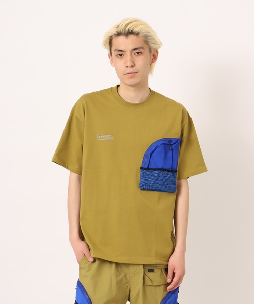 atmos（アトモス）の「atmos Utility T-shirt / アトモス ユーティリティ Tシャツ（Tシャツ/カットソー・メンズ・ブラック/ベージュ・M/L/XL）」の3枚目の写真
