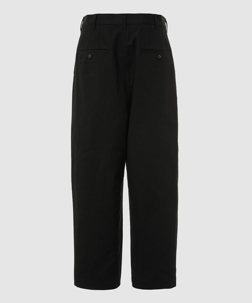 COMME des GARCONS HOMME（コム デ ギャルソン・オム）の「COTTON SERGE ONE TUCK PANTS（チノパンツ・メンズ・ブラック・S/M/XS/L）」の2枚目の写真