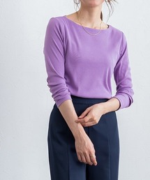 選べるネックテレコリブカットソー