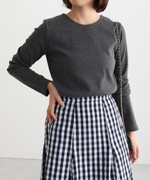 Pierrot（ピエロ）の「ネックが選べるテレコリブカットソー（Tシャツ/カットソー）」