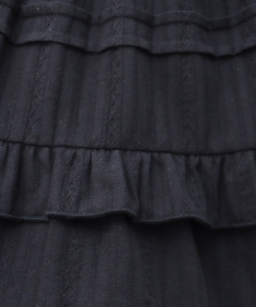 INGNI（イング）の「コットンレースティアードミニスカパン（スカート・レディース・ブラック/オフホワイト・FREE）」の17枚目の写真